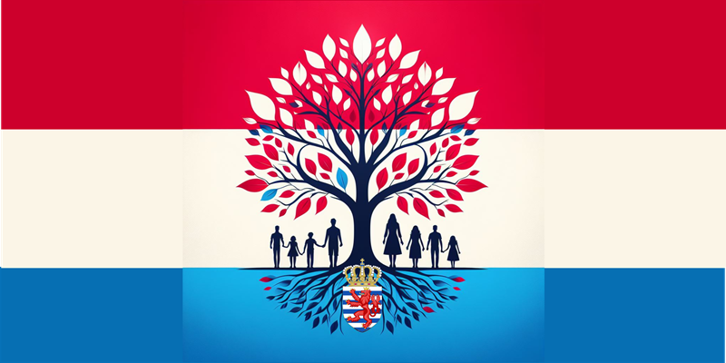 Luxembourg Family Tree Coat of Arms 2x1 800x400